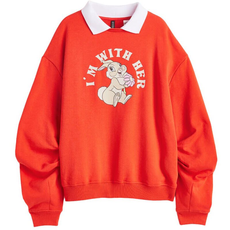 

Свитшот H&M Bambi, оранжевый