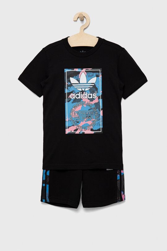 

Детский хлопковый комплект adidas Originals, черный