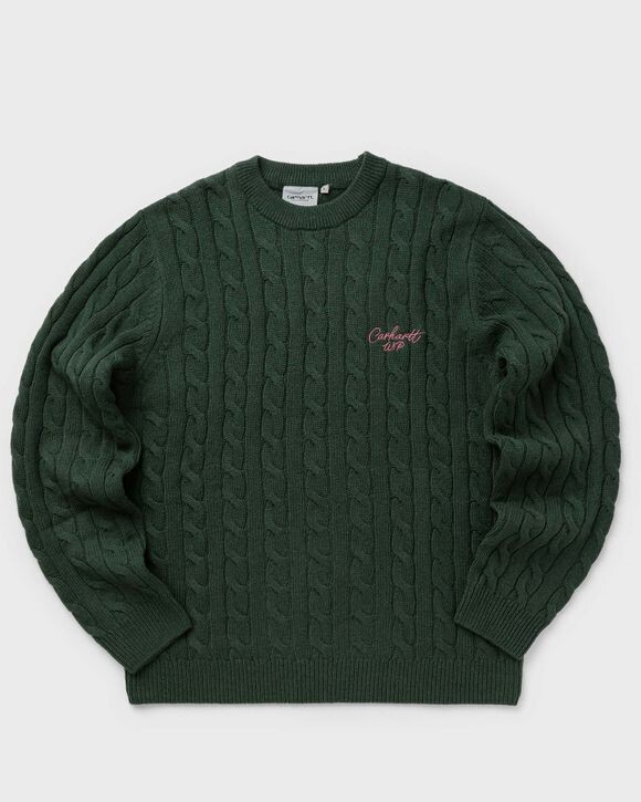 

Свитер Carhartt Wip Signature Sweater, цвет sycamore tree / dusty rose