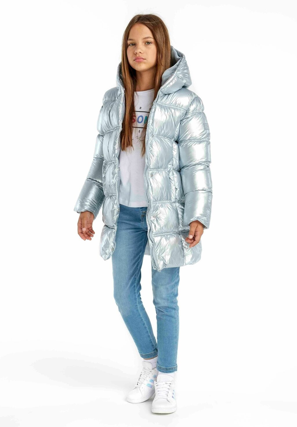 

Зимнее пальто Padder Puffer MINOTI, серебро