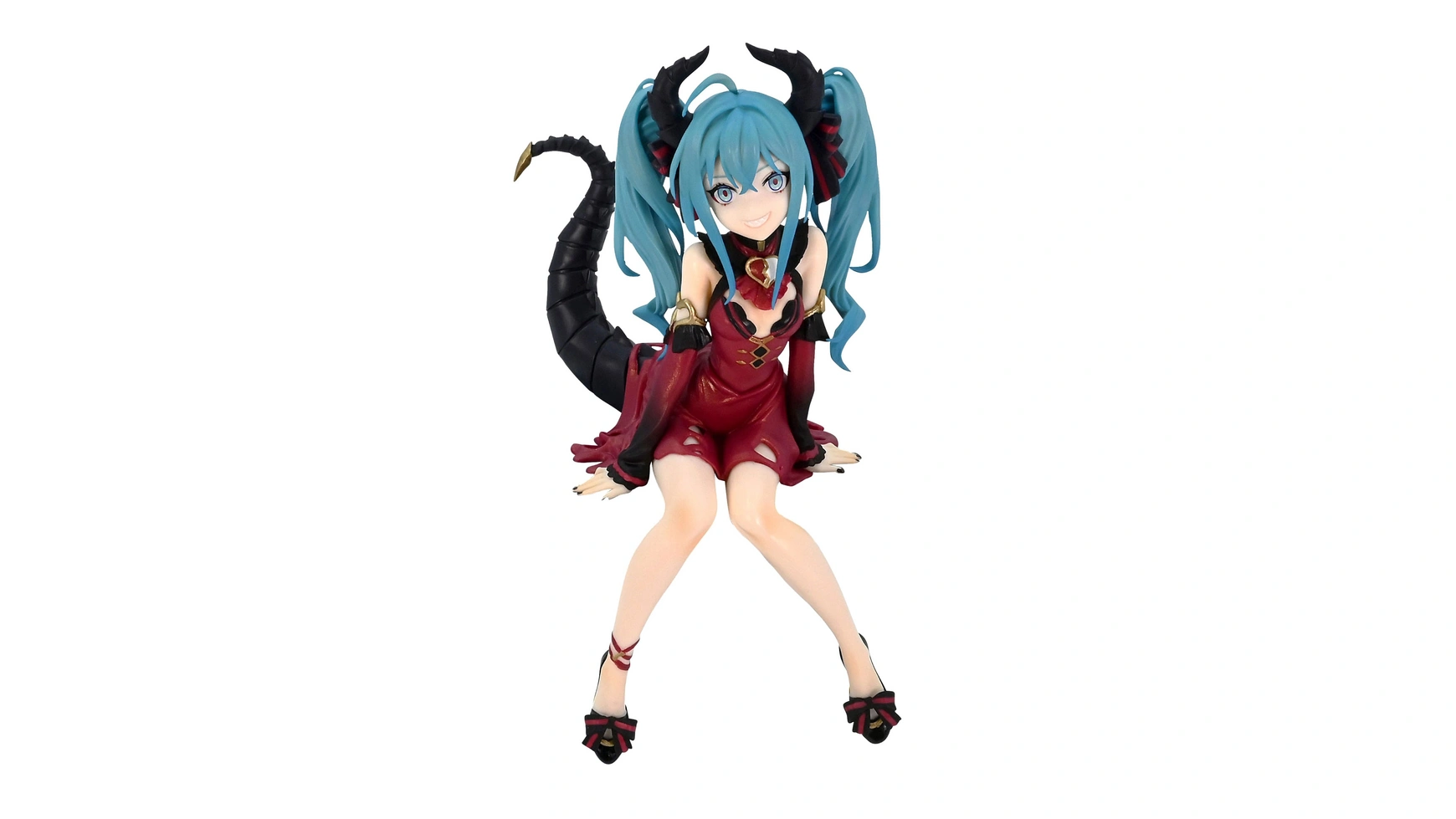 

Hatsune Miku Пробка для лапши Статуя из ПВХ Hatsune Miku Злодей красного цвета, версия 16 см