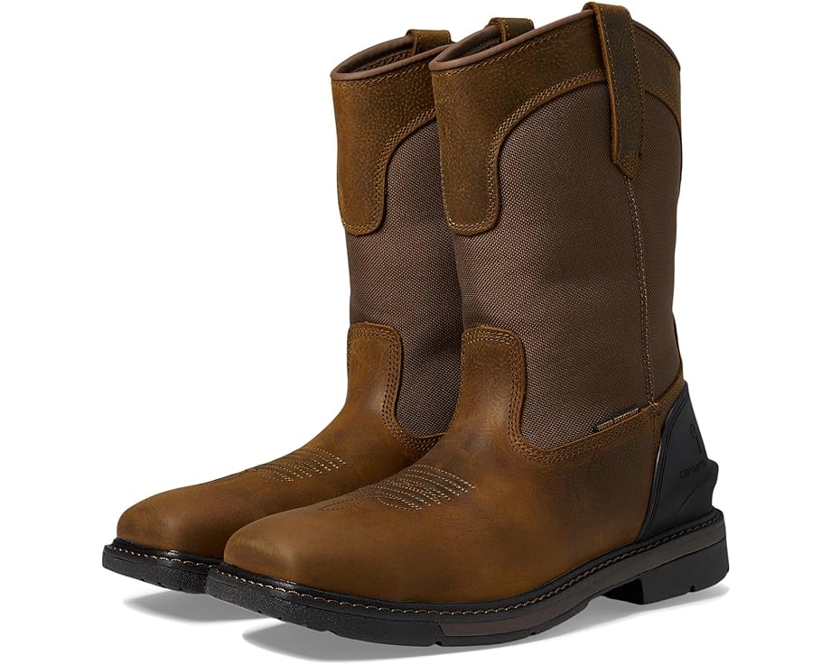 

Ботинки Carhartt Montana Water Resistant 11" Steel Square Toe Wellington, цвет Brown Oil Leather/Brown High Abrasion Fabric