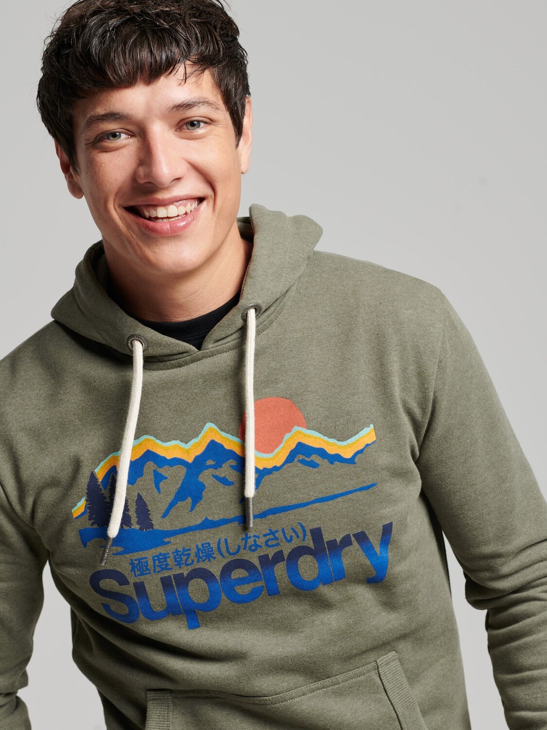 

Толстовка для отдыха на свежем воздухе Superdry, зеленый марл