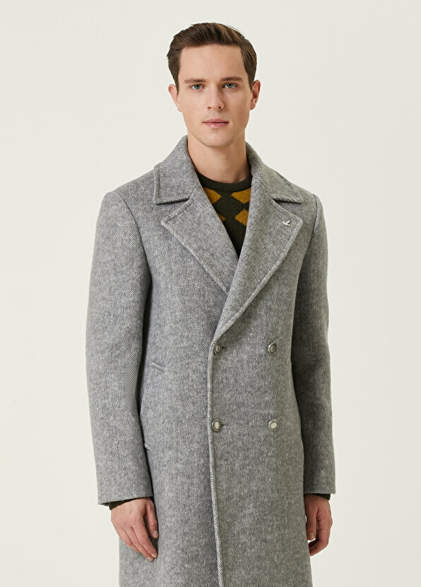 

Серое фланелевое пальто Beymen, Серый