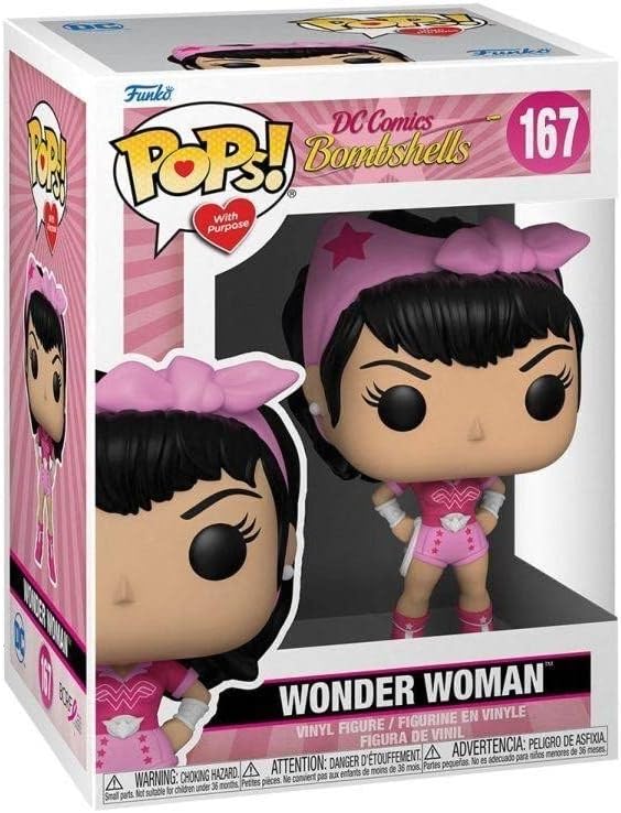 Фигурка Funko Pop! Heroes: Breast Cancer Awareness - Bombshell Wonder Woman фигурка pop heroes dc wonder woman 84 wonder woman flying mt