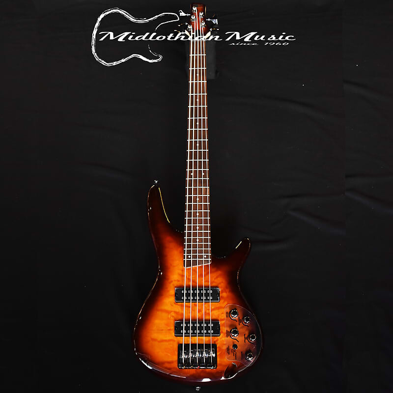 

Ibanez SR405EQM 5-струнная бас-гитара Dragon Eye Burst (I210307935) @ 9lbs SR405EQM 5-String Bass Guitar