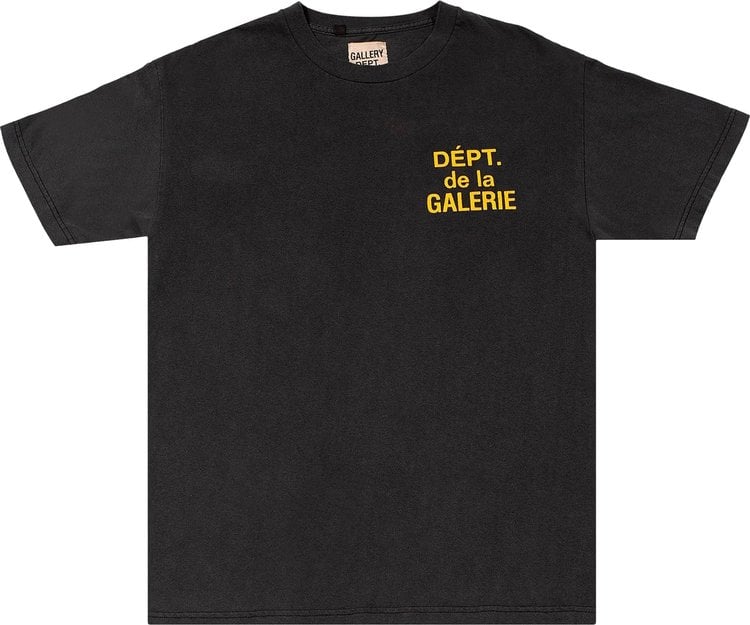 Футболка Gallery Dept. French Tee 'Black', черный - фото