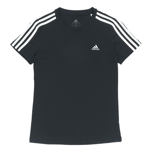 Футболка Adidas W 3s T Sports Round Neck Short Sleeve Black T-Shirt, Черный