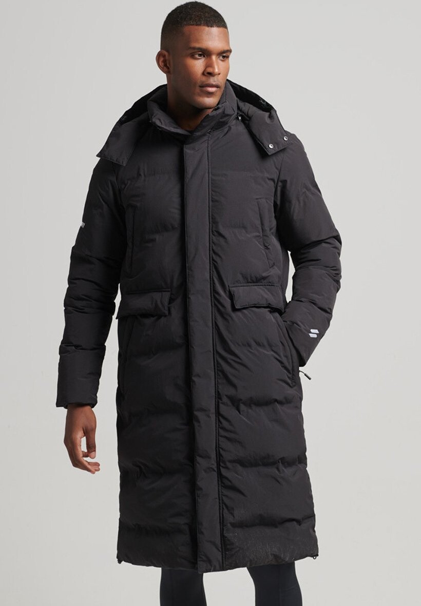 Пальто зимнее Superdry, черный