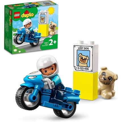 

Фигурка-конструктор Lego 10967 Duplo полицейский мотоцикл
