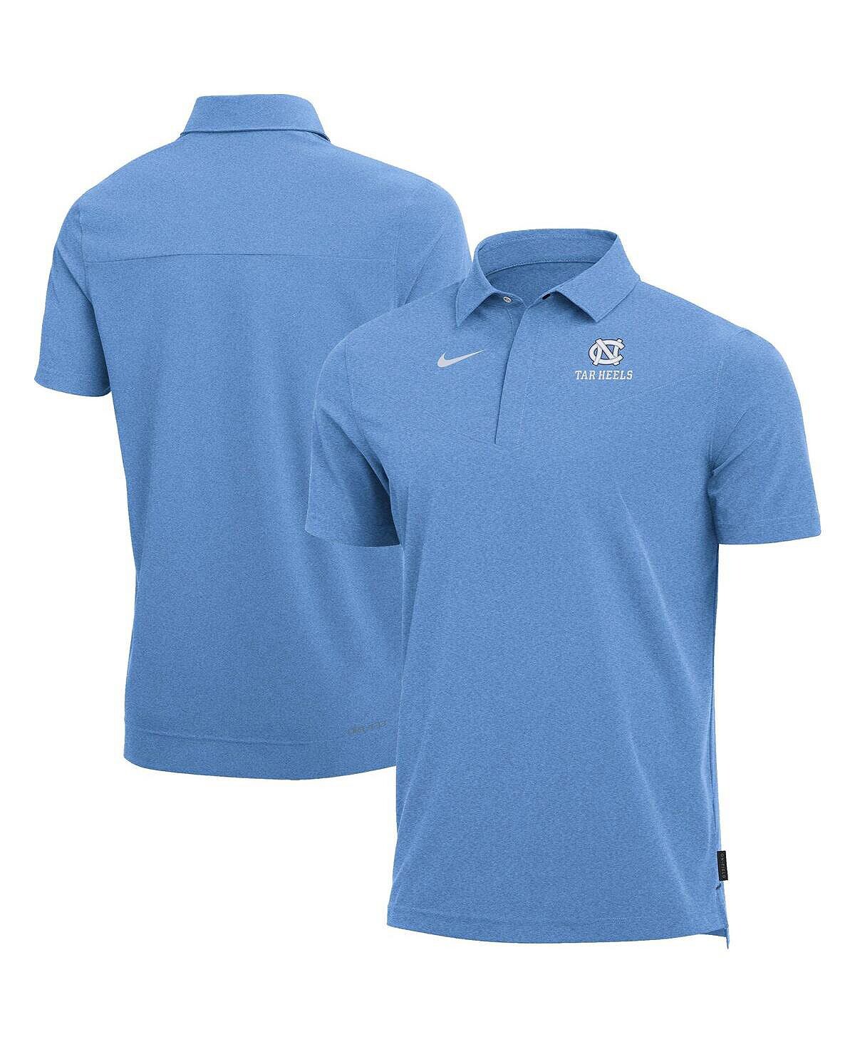 

Рубашка поло мужская с меланжевым принтом carolina blue north carolina tar heels 2022 coach performance Nike, мульти