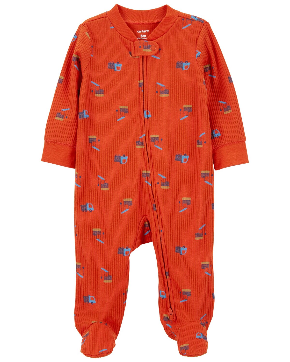 

Baby Construction 2-Way Zip Хлопковая смесь Sleep & Play Carter's, красный