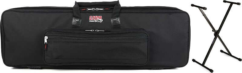 

Gator GKB-61 SLIM Keyboard Gig Bag Комплект со сценическими стойками KS7190 Classic Single-X Stand Gator + On-Stage GKB-61 SLIM=1 KS7190=1