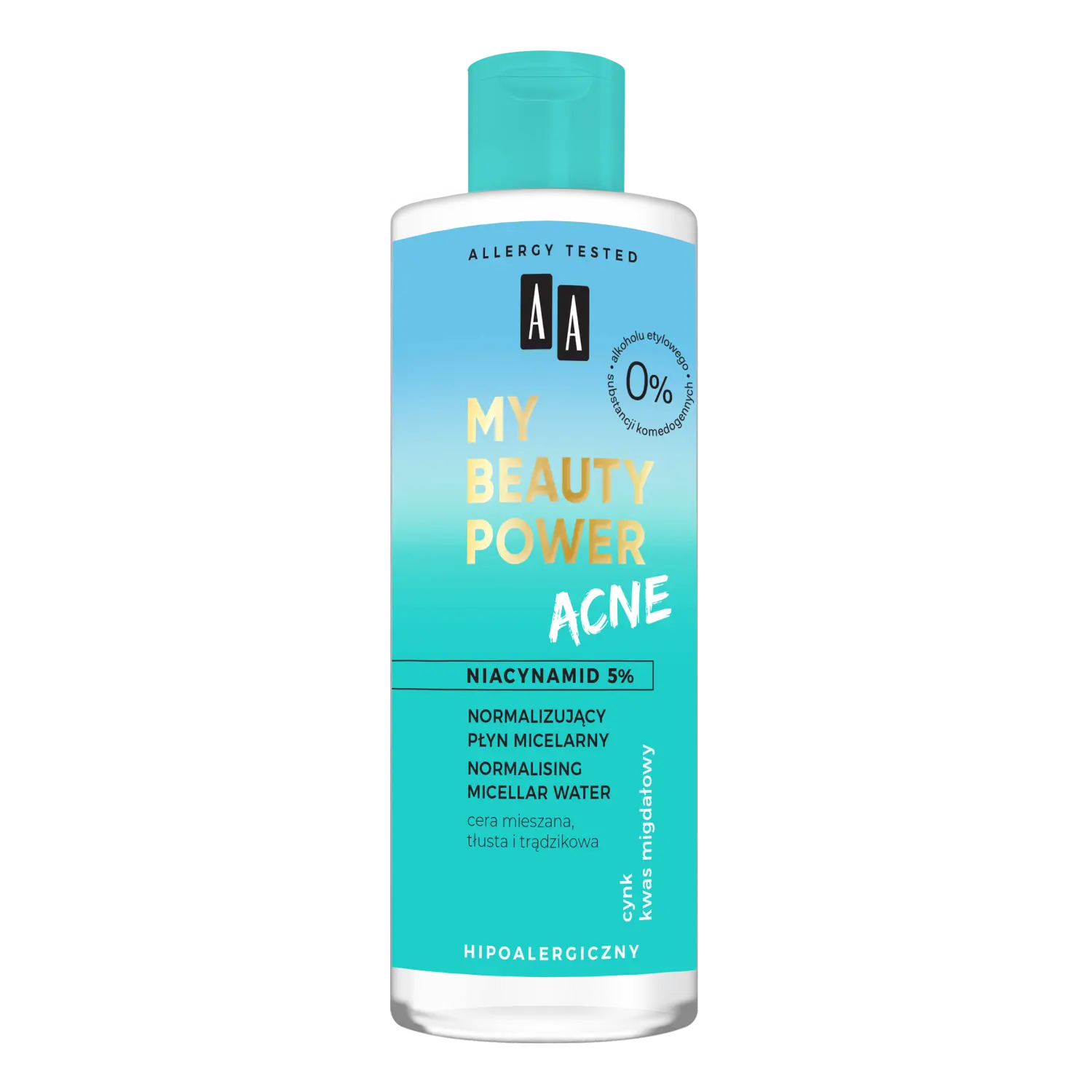 

AA My Beauty Power Acne нормализующая мицеллярная вода для лица, 200 мл