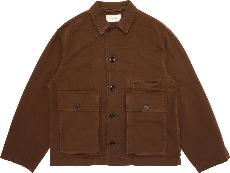 

Куртка Lemaire Boxy Jacket Dark Brown, коричневый