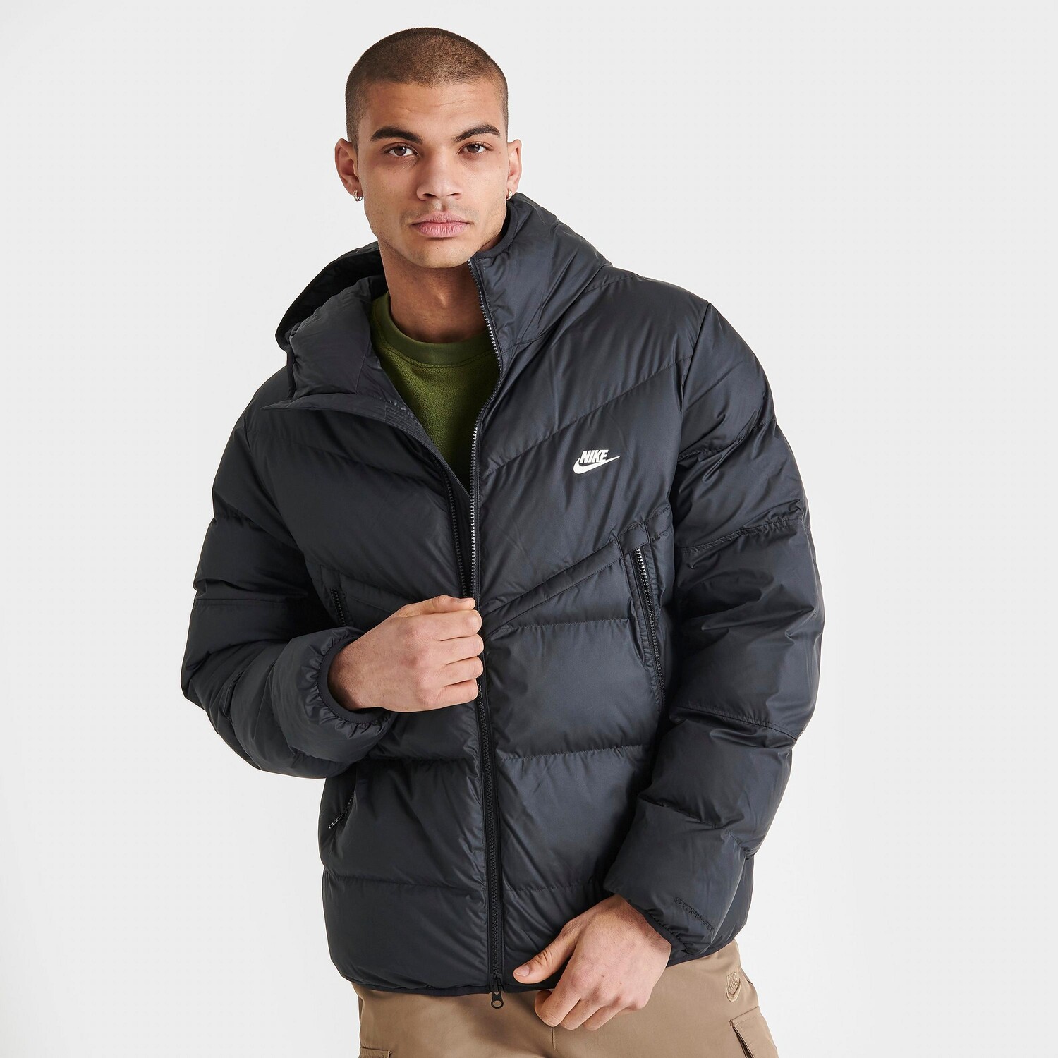 

Мужская пуховая куртка на молнии Nike Sportswear Storm-FIT Windrunner, черный