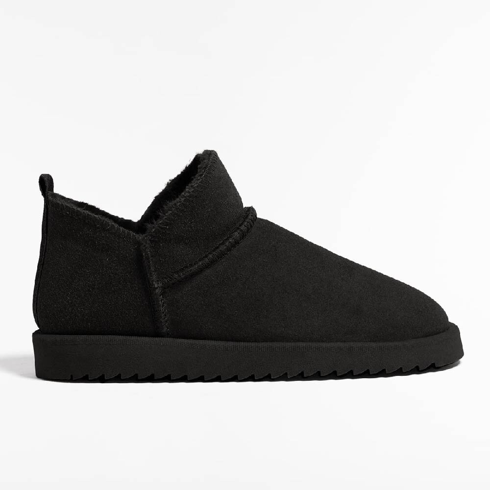 

Угги Oysho Leather Ankle, черный