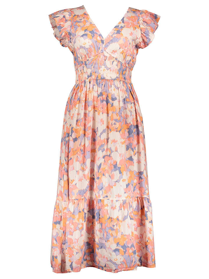Длинное платье GAP, цвет orange/creme/blau