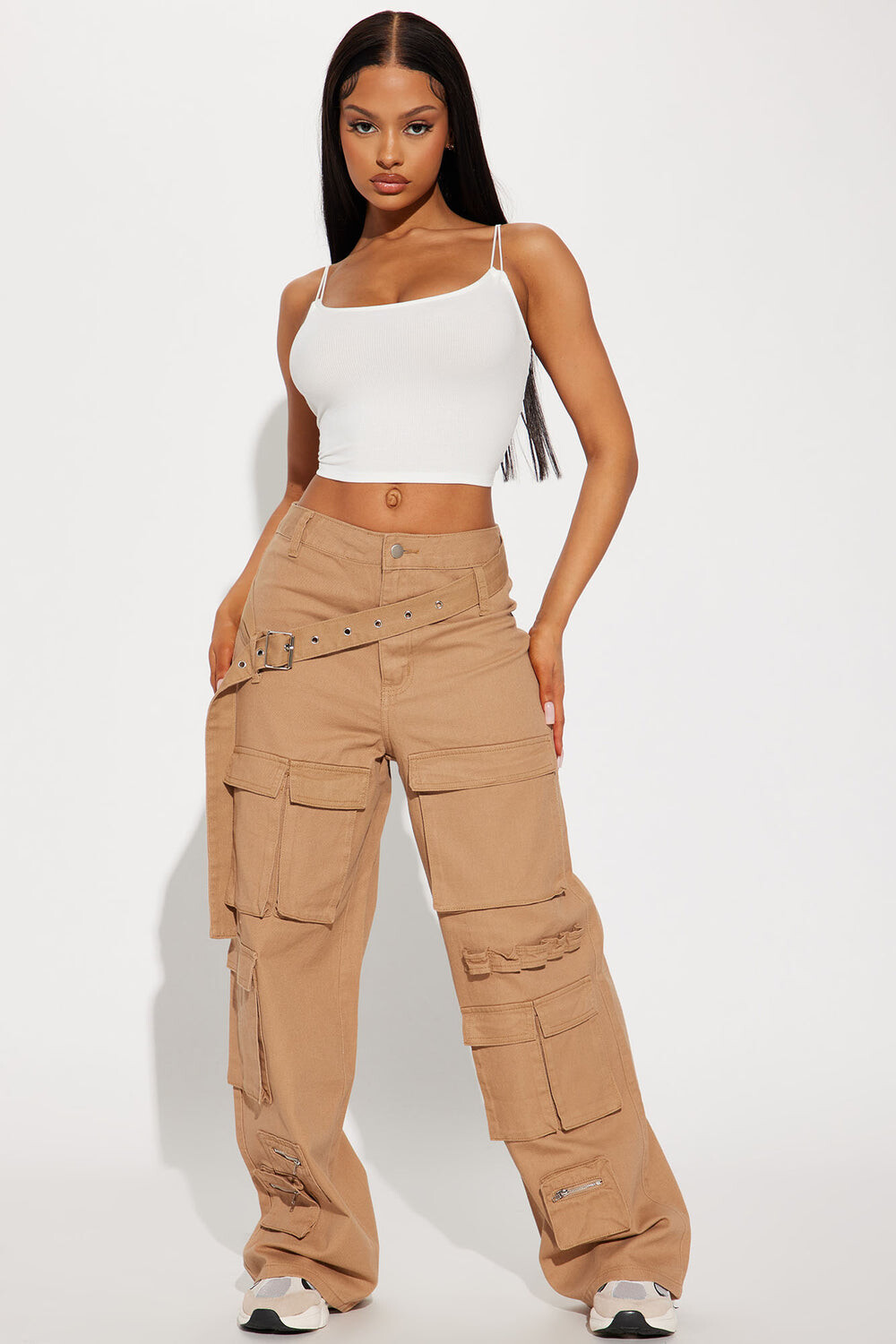 

Джинсы Fashion Nova TTC105PANTS, хаки