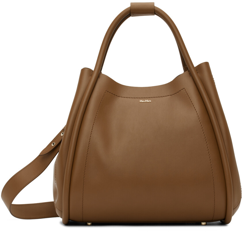

Коричневая сумка с короткими ручками Marine M Max Mara