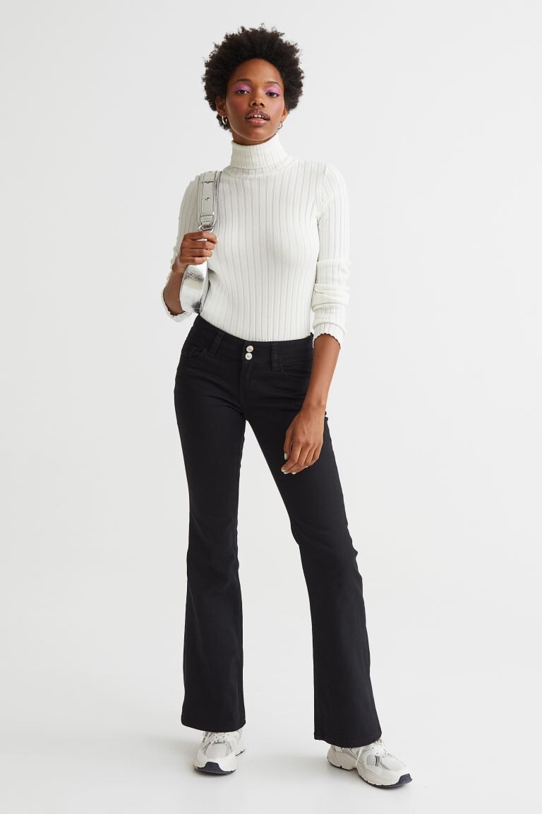 

Брюки из твила H&M, черный