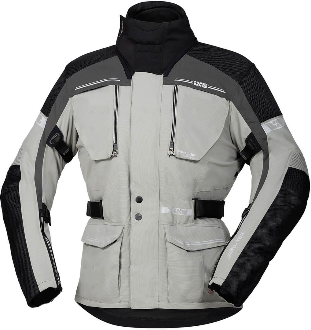 IXS Tour Traveller-ST Мотоцикл Текстильный куртка, темно-серый/светло-серый цена и фото