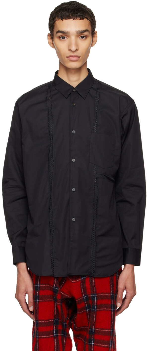 

Черная рубашка со вставками Comme des Garçons Shirt