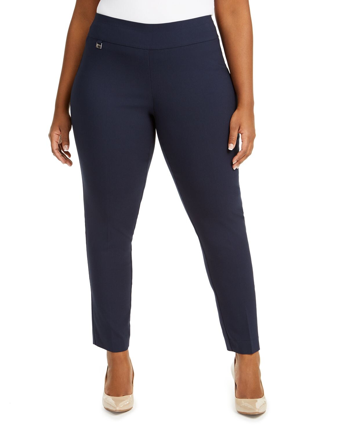 

Брюки-скинни plus и petite plus size с регулируемым вырезом на животе, созданные для macy's Alfani, мульти