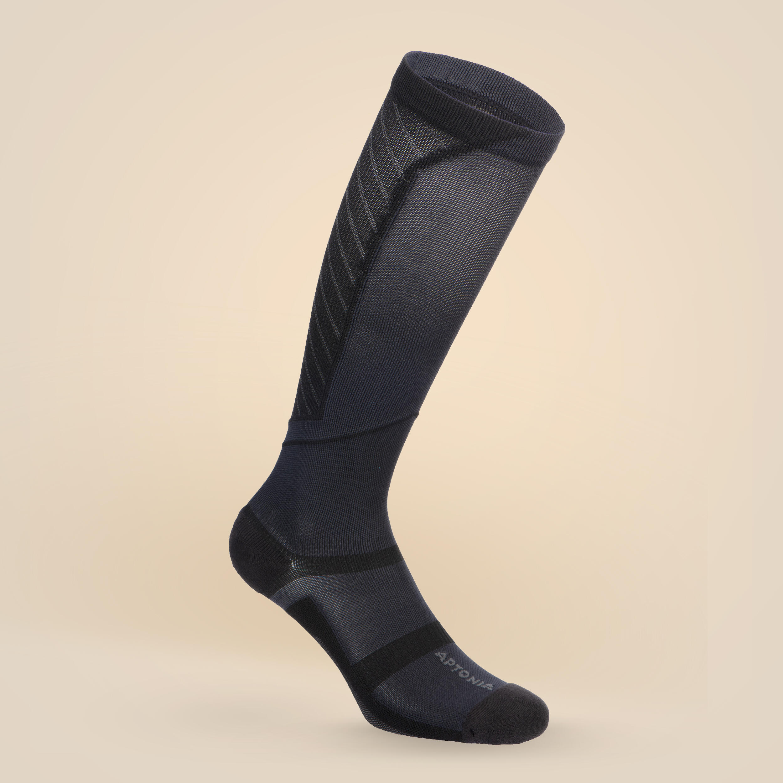 Компрессионные носки черные DECATHLON