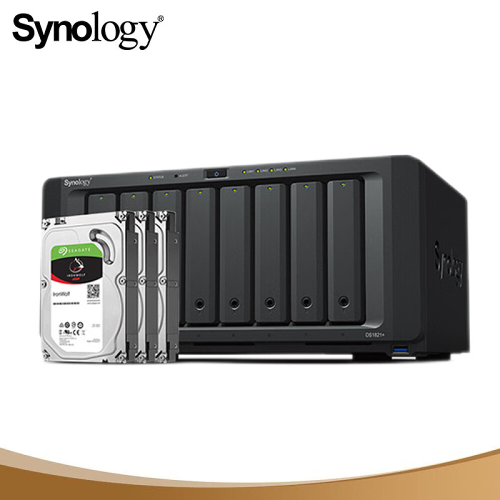 Сетевое хранилище Synology DS1821+ с 3 жесткими дисками Seagate IronWolf  ST4000VN006 емкостью 4 ТБ – купить по выгодным ценам с доставкой из-за  рубежа через сервис «CDEK.Shopping»