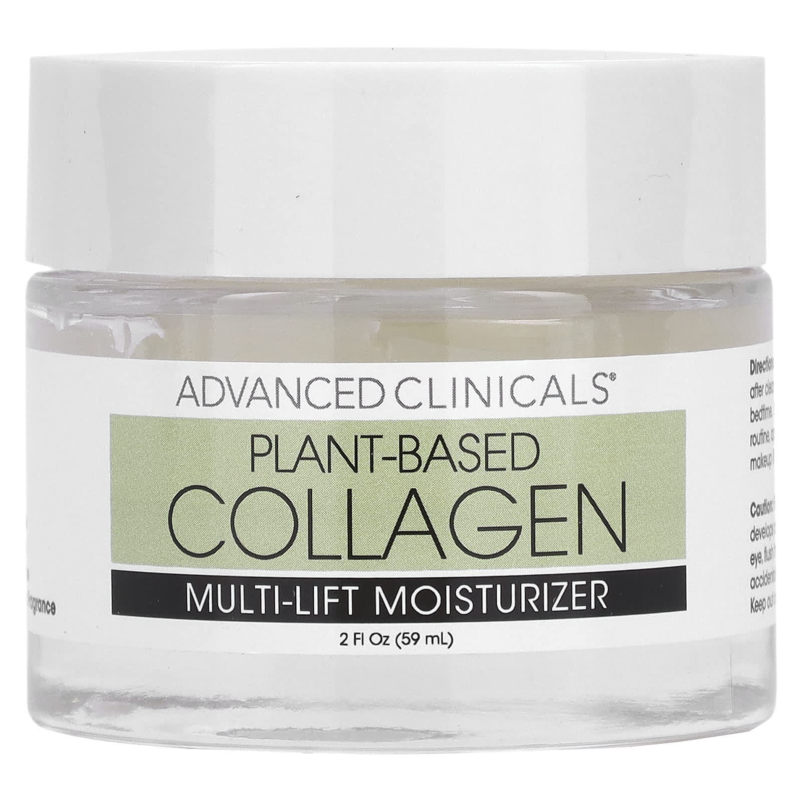 Plant Based Collagen, Multi-Lift Moisturizer, 2 fl oz (59 ml) Advanced Clinicals advanced clinicals plant based collagen multi lift moisturizer 2 fl oz 59 ml