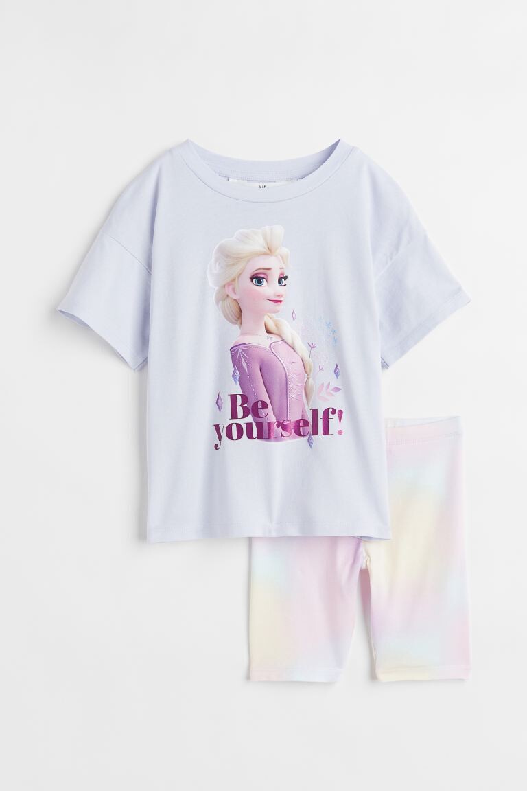 

Комплет одежды H&M Disney Frozen Printed, 2 предмета, голубой