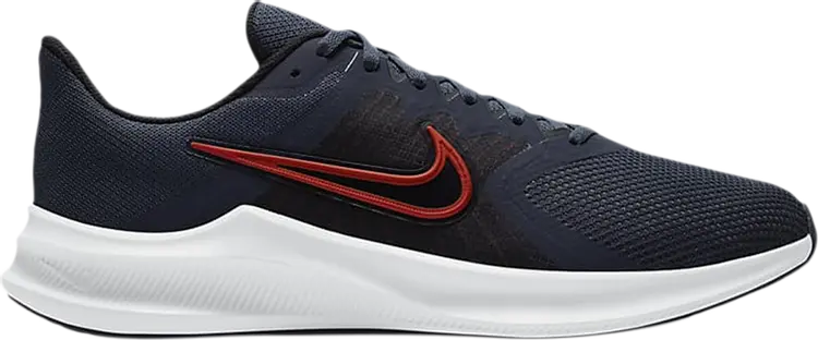 

Кроссовки Nike Downshifter 11 Extra Wide 'Thunder Blue Chile Red', синий