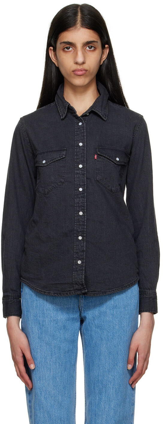 

Черная рубашка в стиле вестерн Essential Levi's