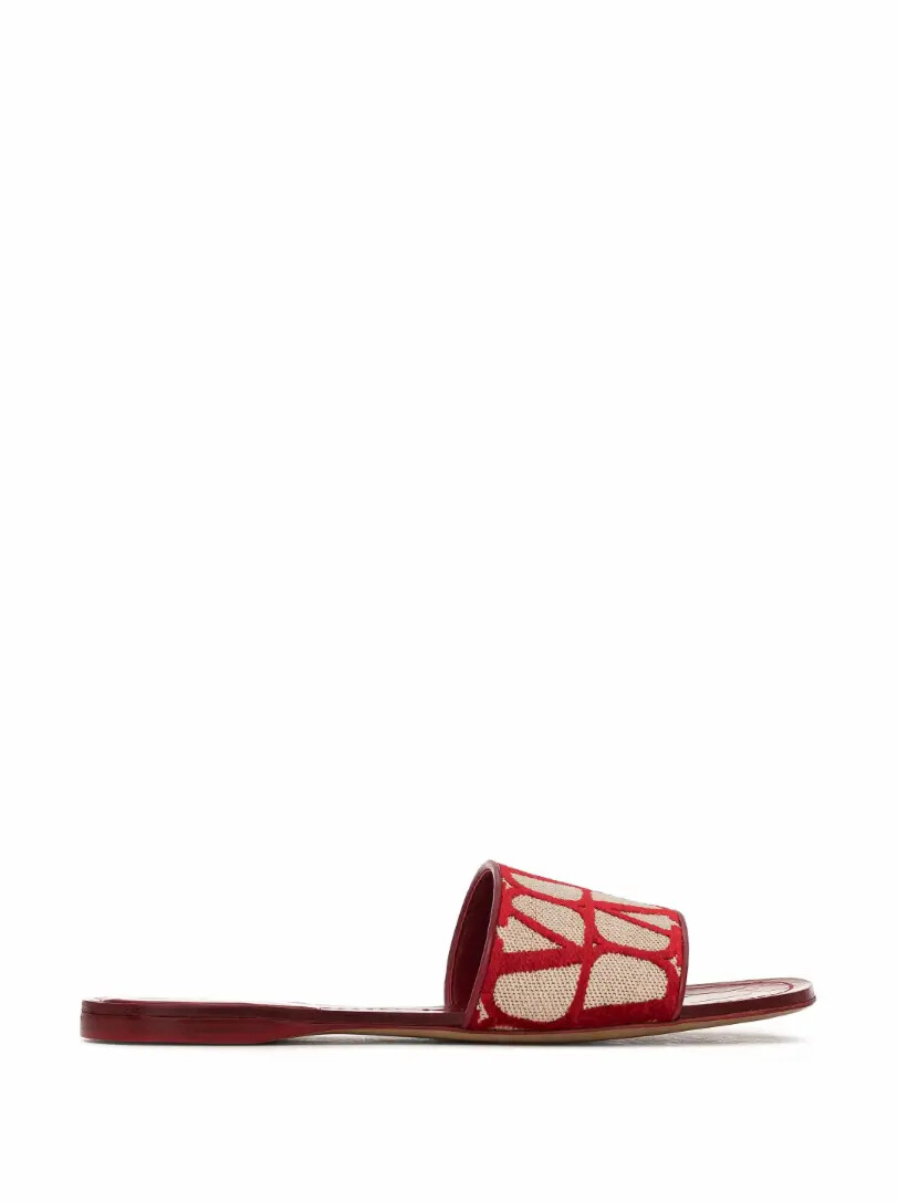 

Комбинированные шлепанцы V-logo Valentino