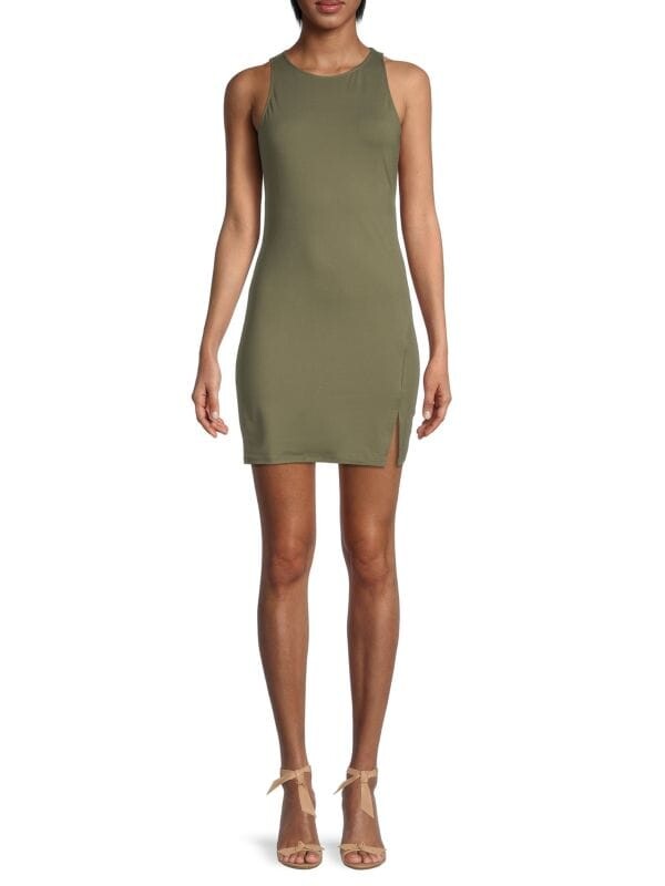 

Платье Socialite с разрезом, olive