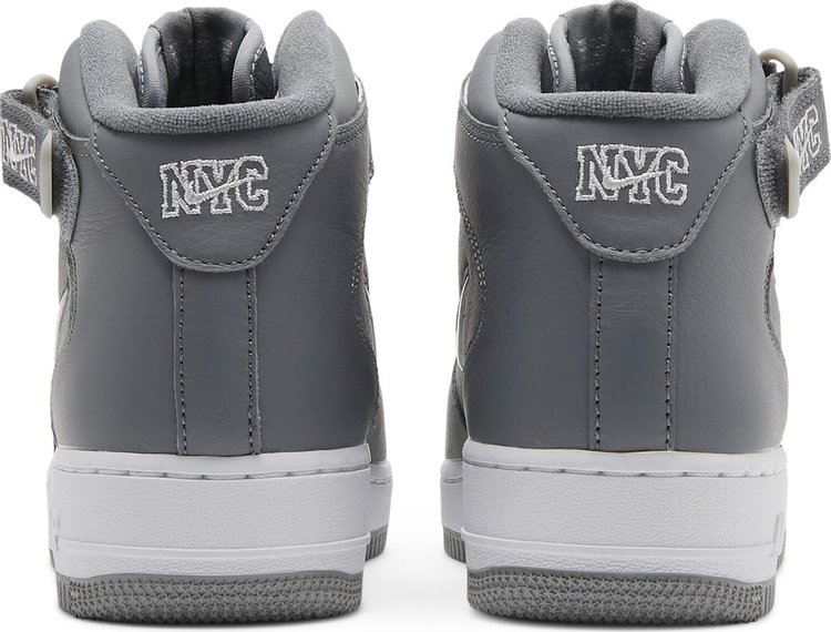 Nike Air Force 1 Mid Jewel '07 QS 'NYC Cool Grey' Grey - COOL  GREY/WHITE-METALLIC SILVER