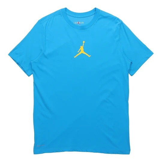 

Футболка Nike Air Jordan Flying Breathable Athleisure Casual Black, голубой