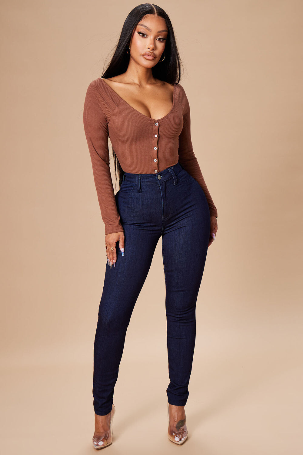 

Джинсы скинни Fashion Nova FN22805SS, индиго