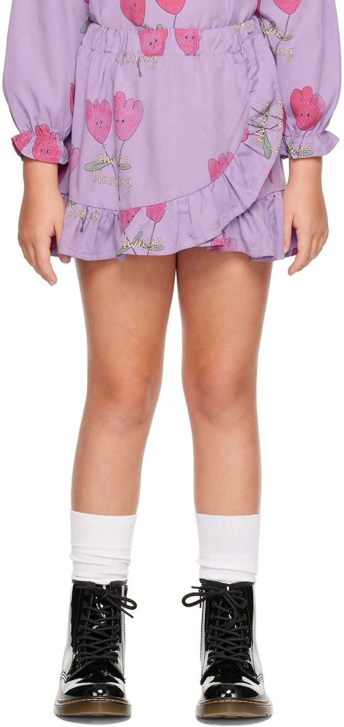 Детская юбка с фиолетовыми цветами The Campamento юбка с цветами 42 размер