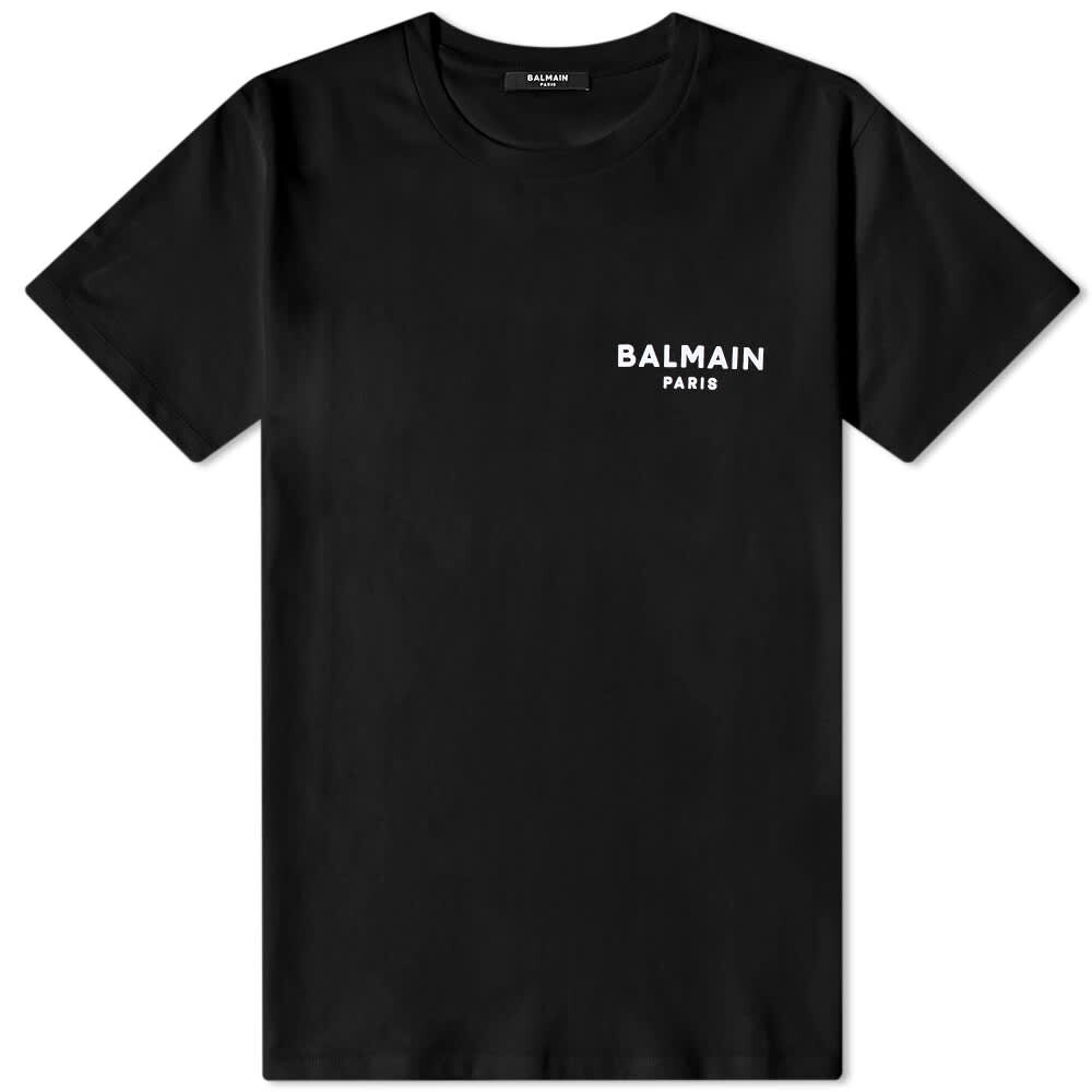 

Футболка Balmain Flock Logo Tee, Черный