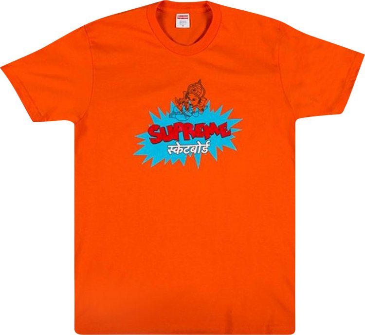 Футболка Supreme Ganesha Tee 'Orange', оранжевый футболка supreme bling tee burnt orange оранжевый