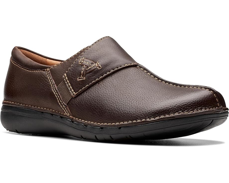 

Лоферы Clarks Un Loop Ave, цвет Dark Brown Leather