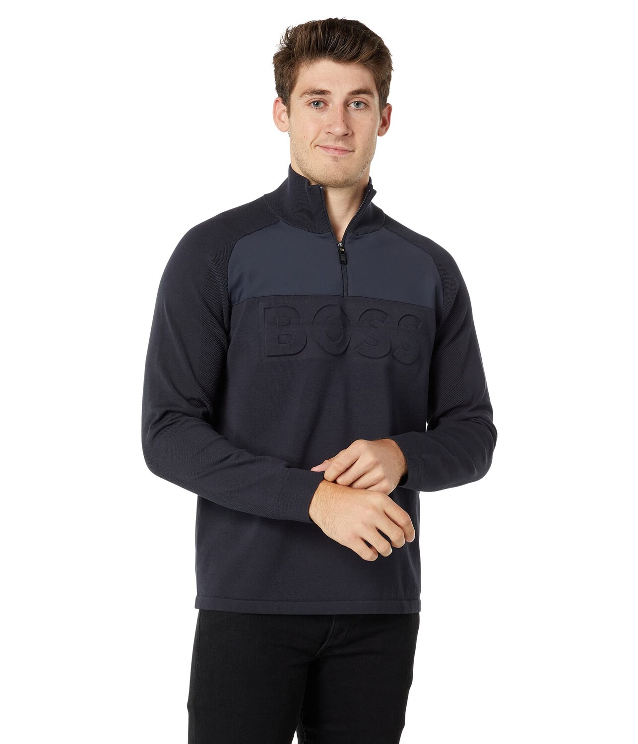 

Толстовка BOSS, Zine 1/4 Zip Sweatshirt