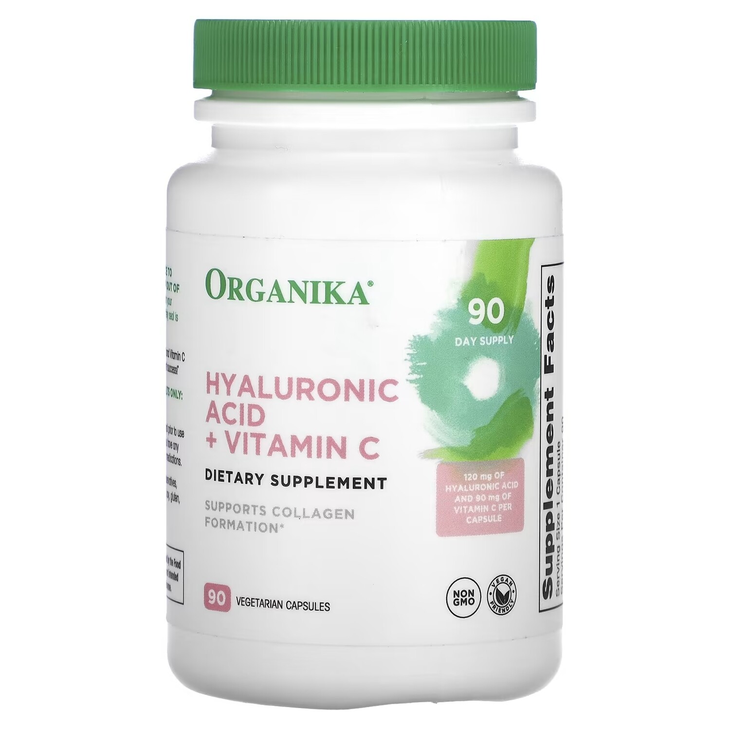 

Organika Hyaluronic Acid + Vitamin C, 90 вегетарианских капсул