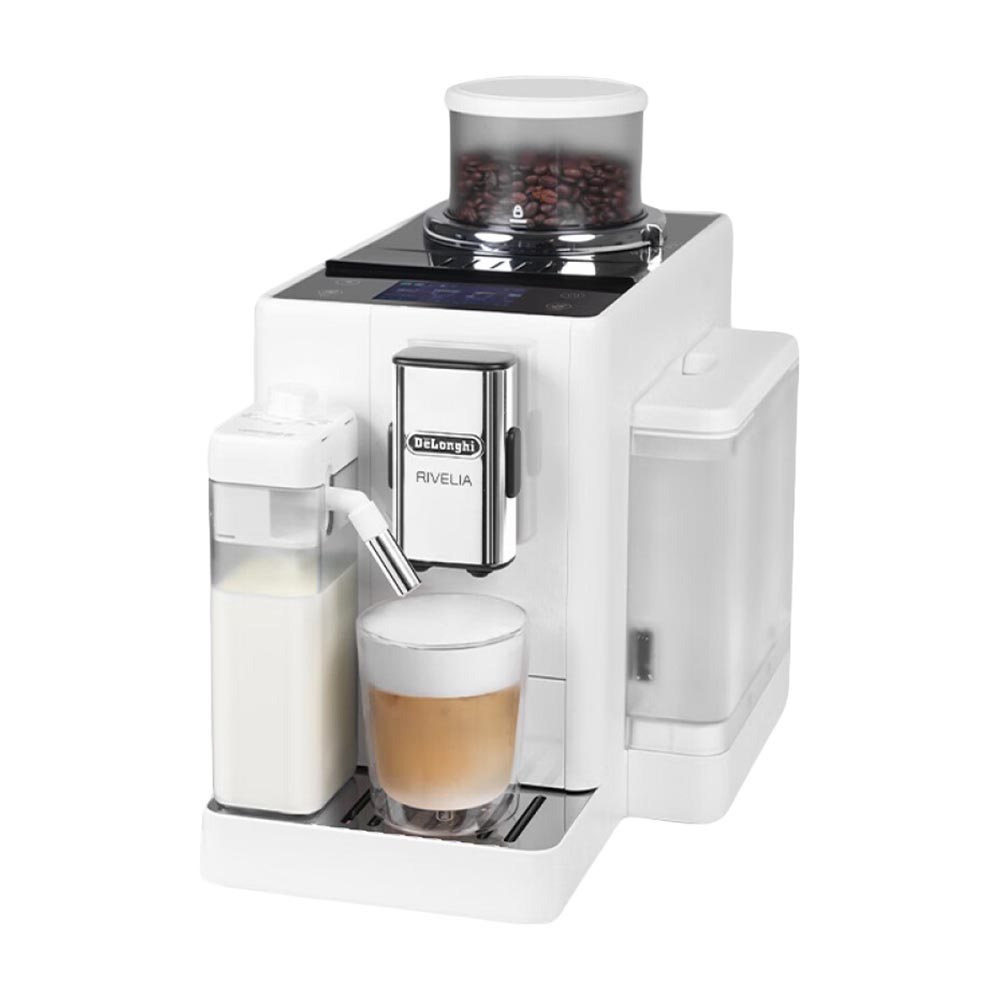 цена Автоматическая кофемашина DeLonghi Rivelia R5, полуночный белый