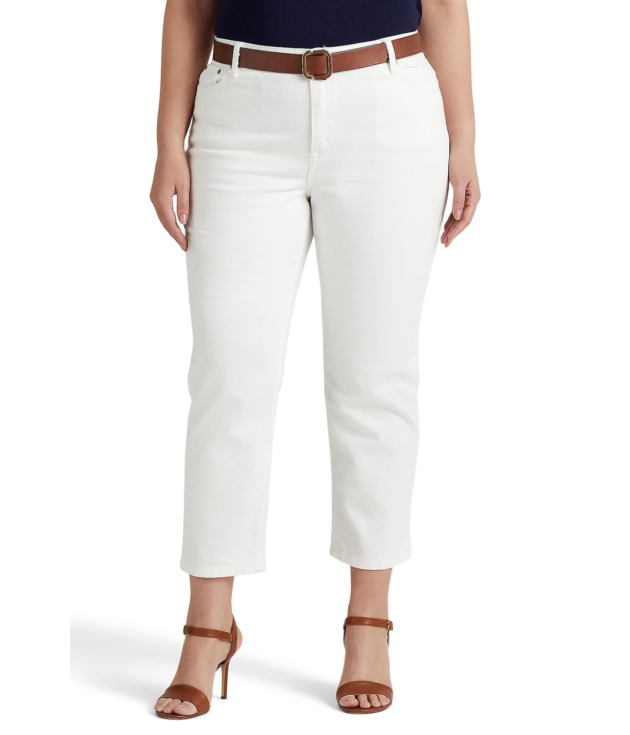 

Джинсы LAUREN Ralph Lauren, Plus Size High-Rise Straight Ankle Jeans