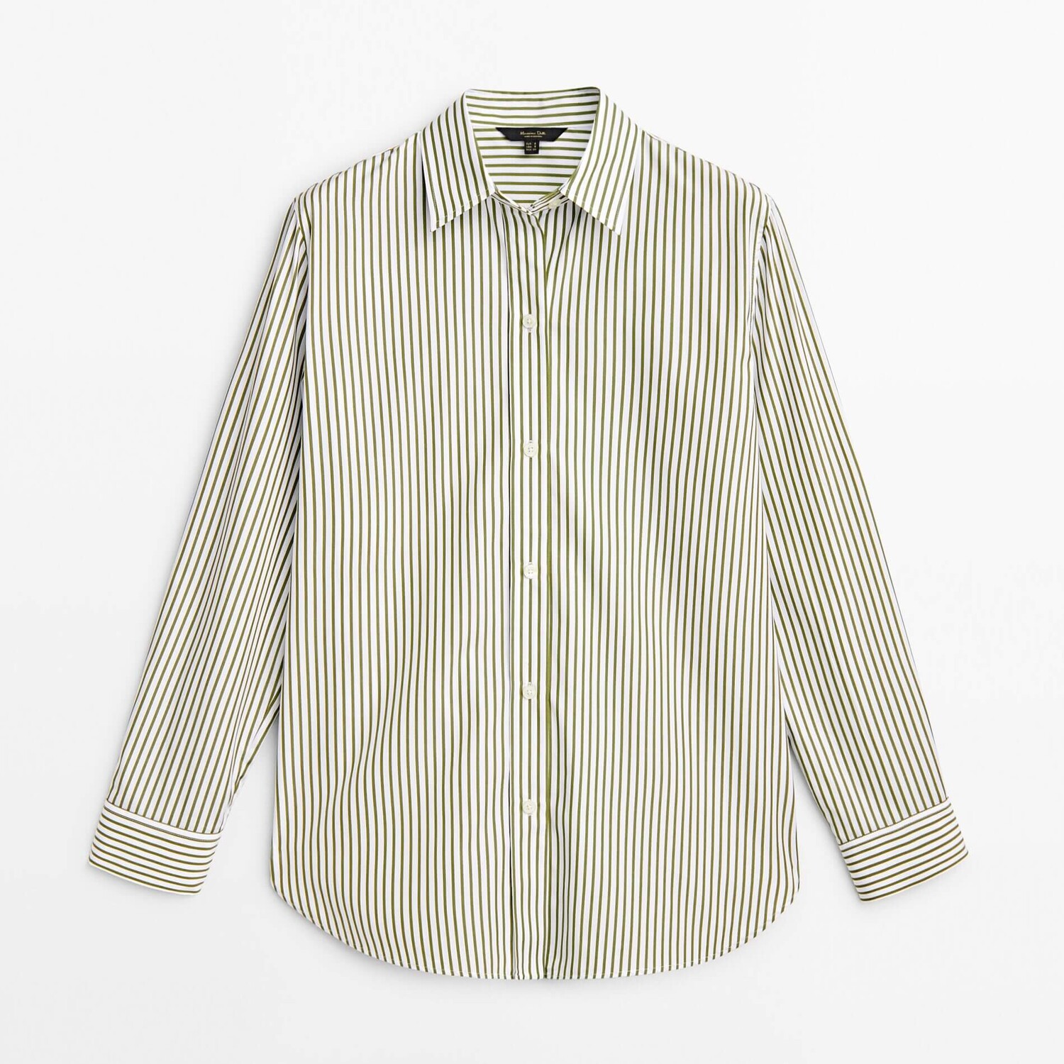 

Рубашка Massimo Dutti Striped Poplin, зеленый