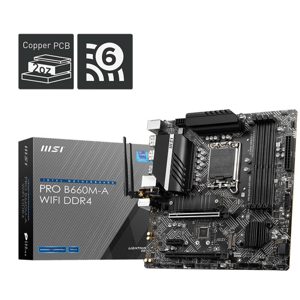 

Материнская плата MSI PRO B660M-A WIFI DDR4