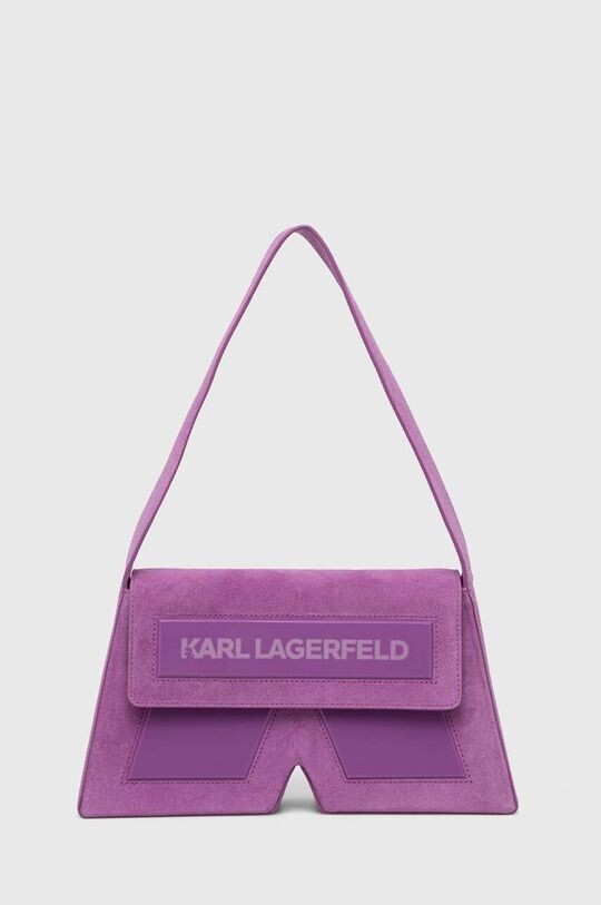 

Замшевая сумочка Карла Лагерфельда Karl Lagerfeld, фиолетовый